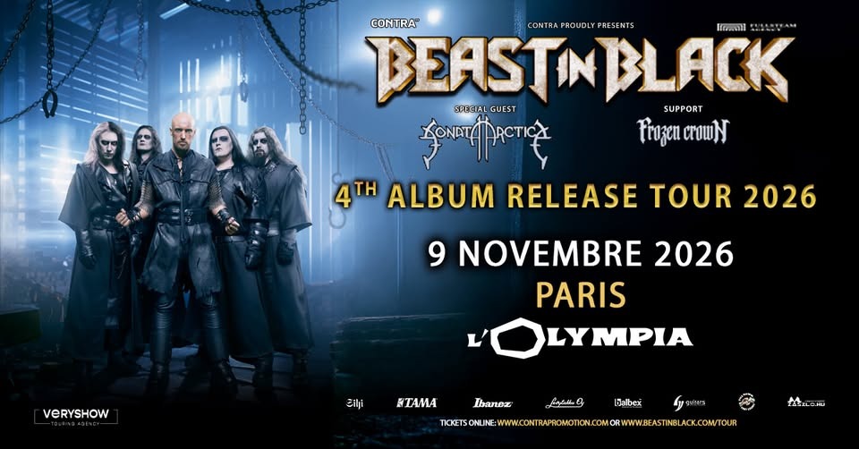 BEAST IN BLACK + SONATA ARCTICA + FROZEN CROWN • L'Olympia • Paris